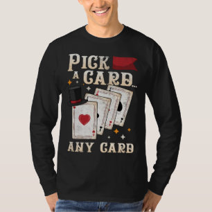 Magician Performer Pick A Card Any Card Magic Tri T-Shirt