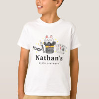 Magician Rabbit Hat Magic Show Birthday Kid's Name