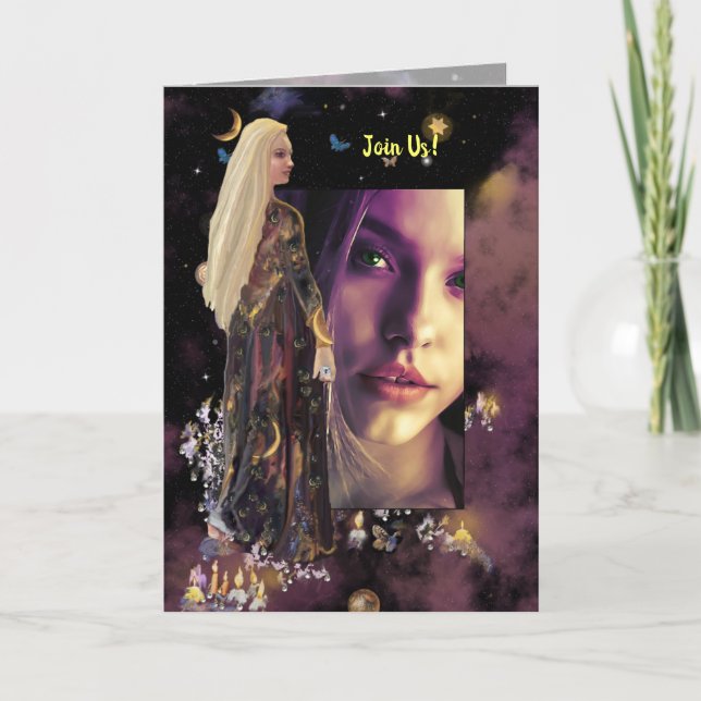 Magician, template! invitation (Front)