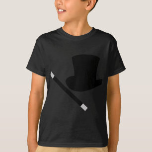 magician top hat and magic wand