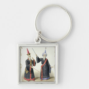 Magicians at the Carnival in Berlin, 1836 (colour Keychain