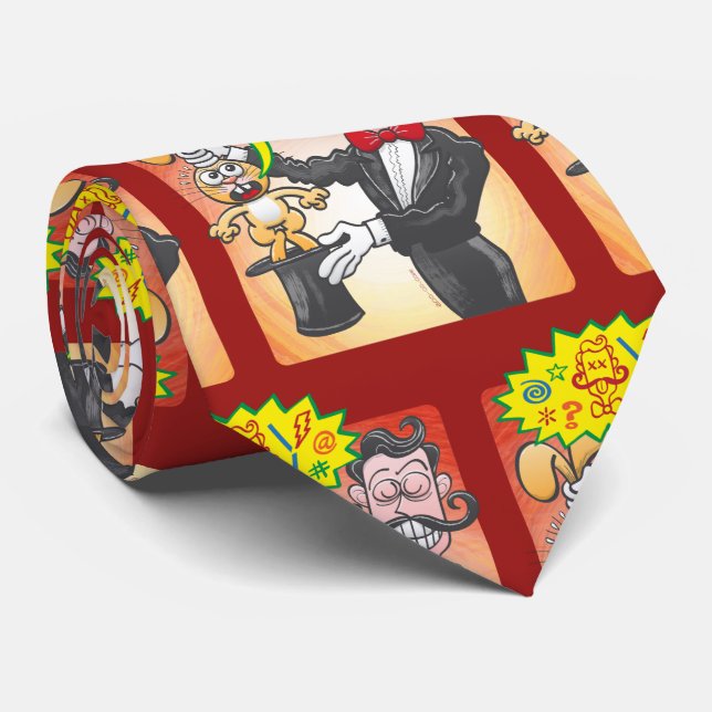 Magician's bunny feeling mad and saying bad words tie (Rolled)