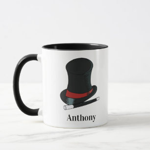 Magicians Hat and Magic Wand Personalized Mug