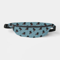 Magicians Hats, Magic Wands and Stars Blue