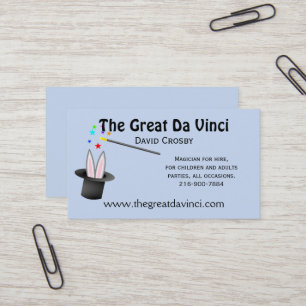 Magicians Magic Hat Business Card