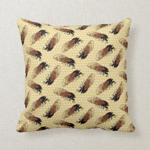 Magicicadas Emergence Funny Cicada Brood Throw Pillow