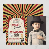 Magicien Invitation Anniversaire Magique Show Part