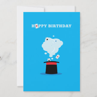 Magicien Top Chapeau & Cartes de Jeu Anniversaire