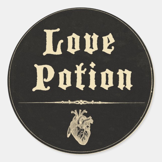 Magick - Love Potion Classic Round Sticker (Front)