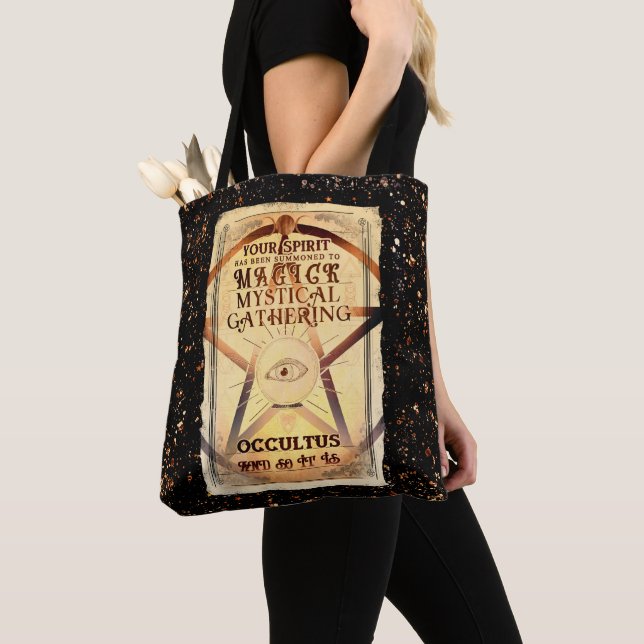 Magick Mystical Gathering Magic Fortune Teller Eye Tote Bag (Close Up)