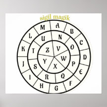 magick wheel for making sigils