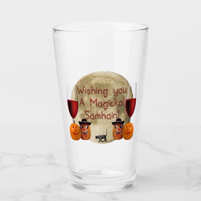 Magickal Samhain Glass (Front)