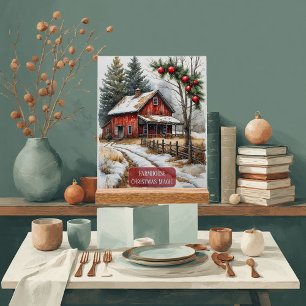 Magie de Noël de Ferme Vintage Rustique 