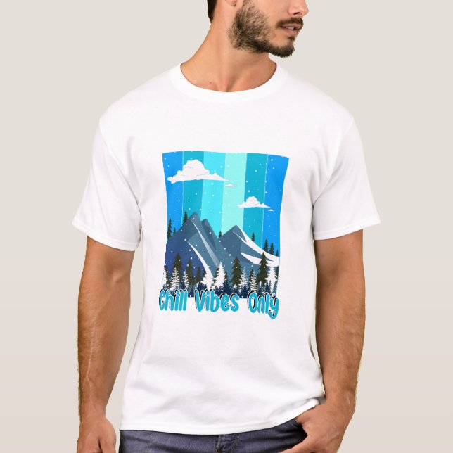 Magie d'hiver Rétro Vecteur de Noël T-shirt (Devant)