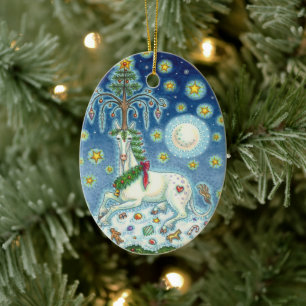 MAGIE D'UN UNICORN DE NOËL, ORNEMENT DE CHEVAL DAT