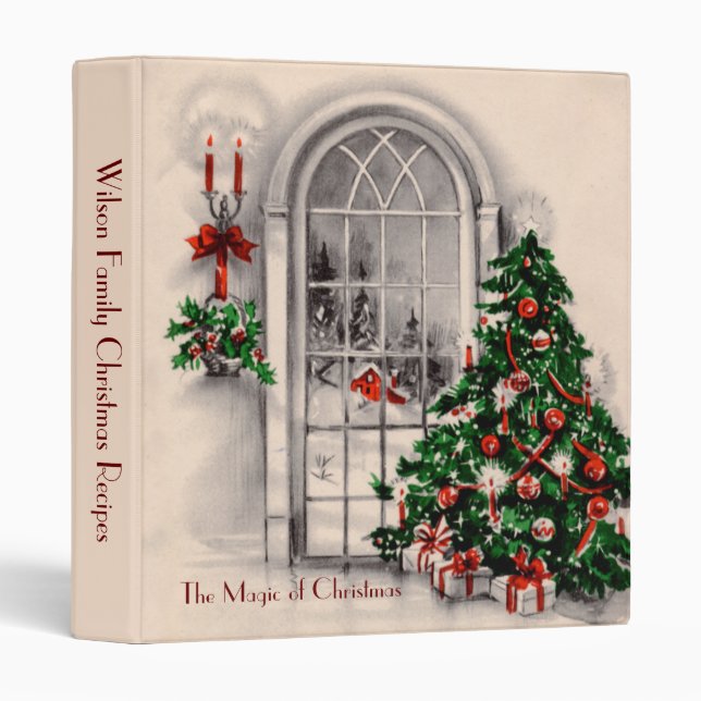 Magie personnalisée du Classeur de Noël (Devant/Côté)