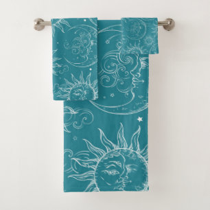 Magie turquoise Vintage étoile solaire céleste