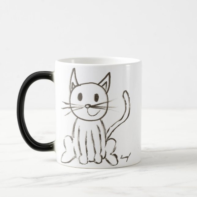 Magique Mug Kitty Peint (Gauche)
