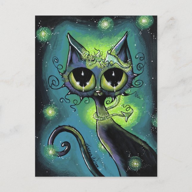 Magique Petit Ami Dragon et Carte Postale Chat (Devant)