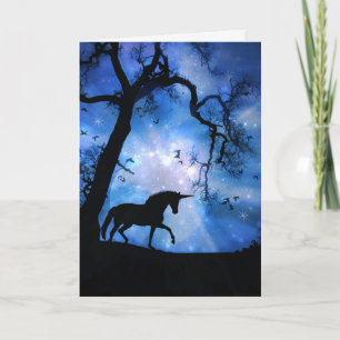 Magique Unicorn Bonne carte d'anniversaire