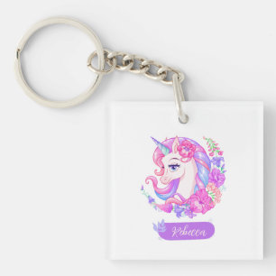 Magique Unicorne personnalisée Photo floral girl