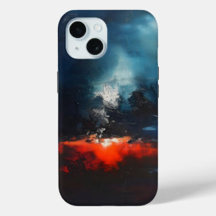 Magma Abstract Art iPhone 15 Case