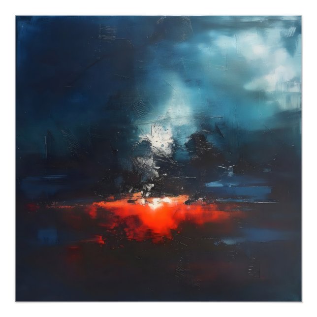 Magma Abstract Art Photo Print (Front)
