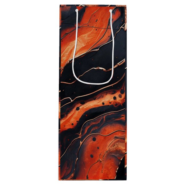 Magma Bloom Wine Gift Bag (Front)