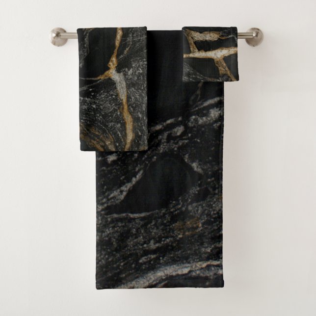 Magma Gold GRANITE-LOOK towel set (Insitu)