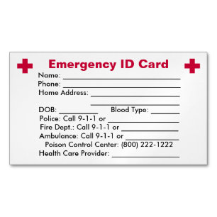 Magnat de carte d'identité d'urgence