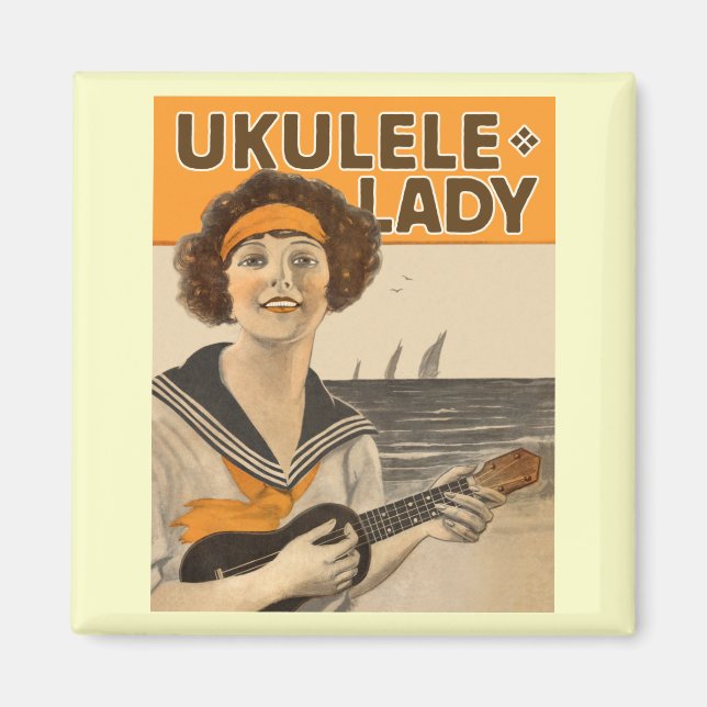 Magnet #2 de la dame Ukulele (Devant)