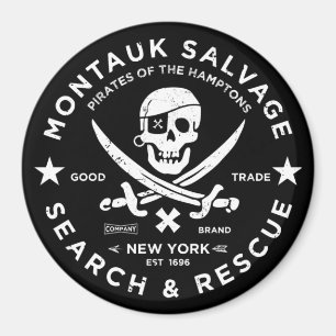 Magnet 2 pouces de Montauk Salvage Co. 1