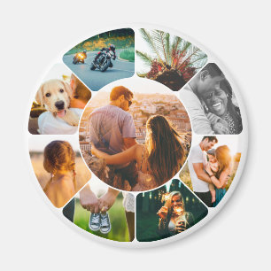 Magnet 9 Photo Rounded