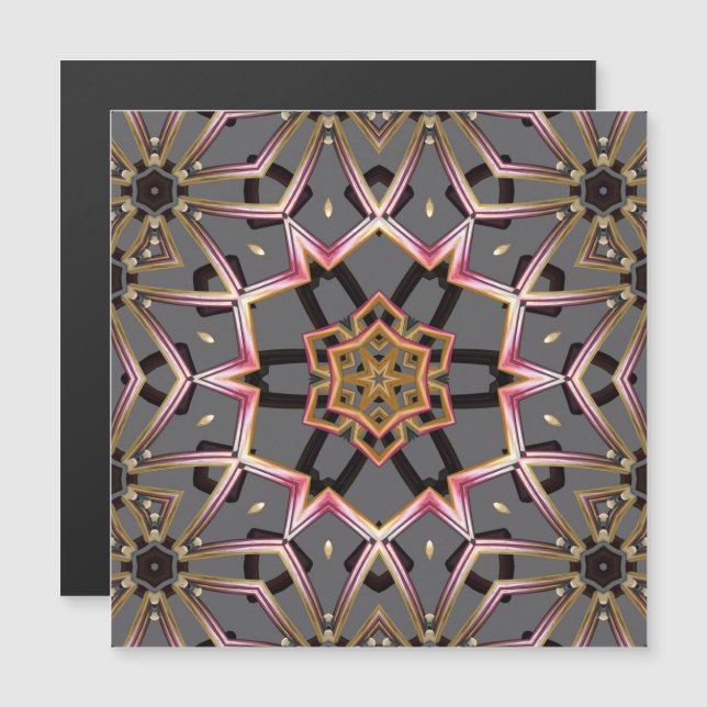 Magnet à Rosette Dorée (Devant / Derrière)