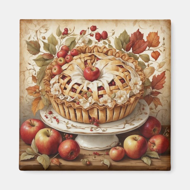 Magnet à tarte d'automne (Devant)