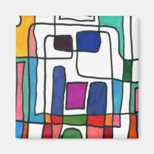 Magnet Abstrait "City Map"