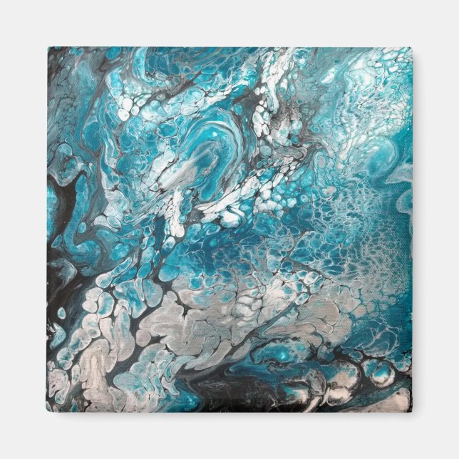 Magnet Abstrait en gras et noir (Devant)