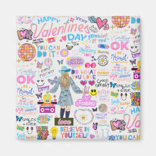 MAGNET AFFIRMATIONS DE VALENTINE SWIFTIE INSPIRÉES