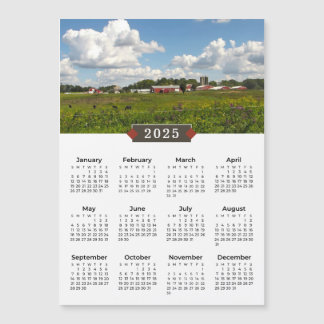 Magnet agricole Pittoresque 2025 Calendrier