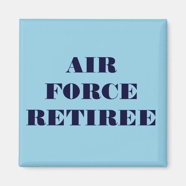 Magnet Air Force Retiree (Front)