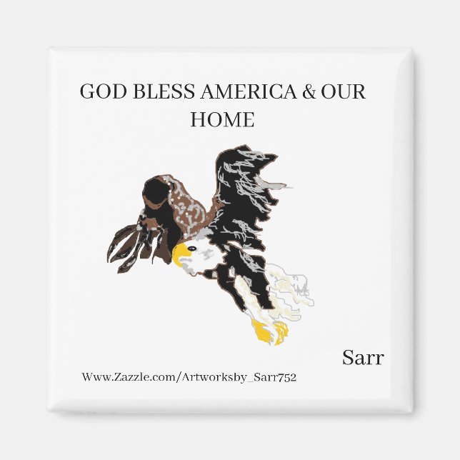 Magnet : AMÉRICAIN BALD EAGLE (Devant)