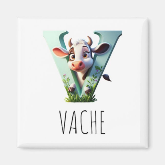 Magnet Animals Rigolos Letter V (Front)
