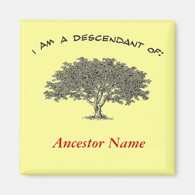 Magnet - Arbre généalogique (Devant)