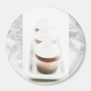 Magnet argenté de remous de petit gâteau
