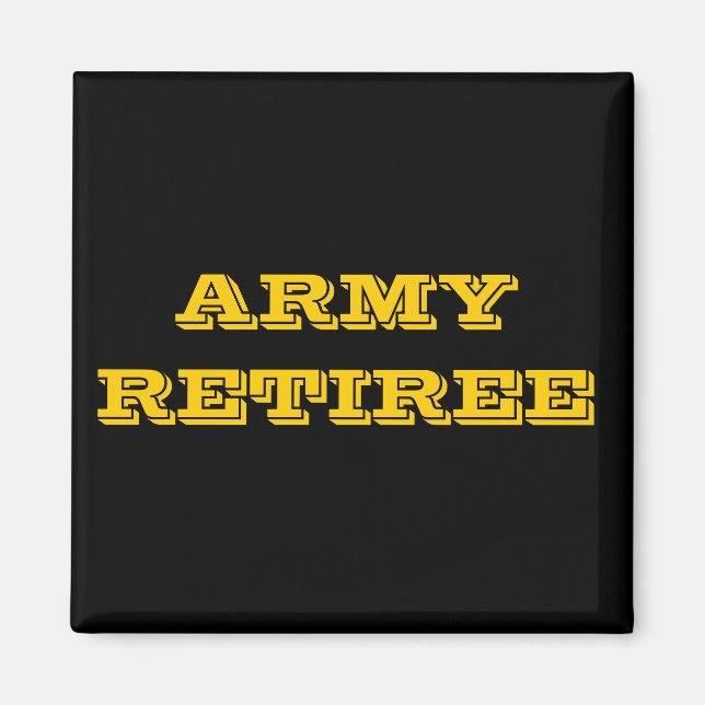 Magnet Army Retiree (Front)