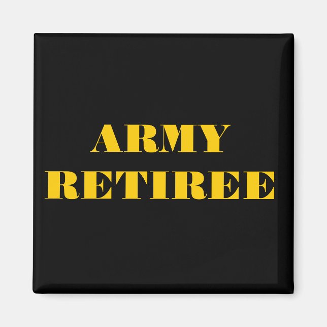 Magnet Army Retiree (Front)