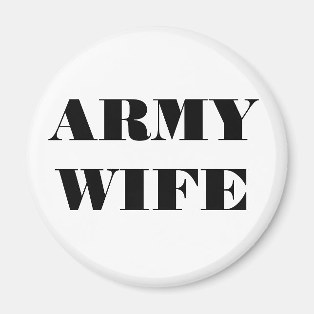 Magnet Army Wife (Front)