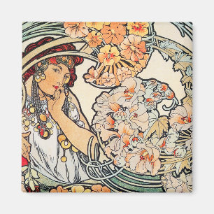 Magnet : Art Nouveau - Langue des Fleurs