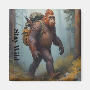 Magnet autocollant Sasquatch Bigfoot