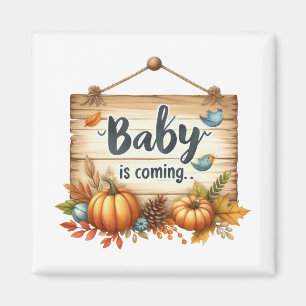 Magnet- Autumn Baby Shower Magnet